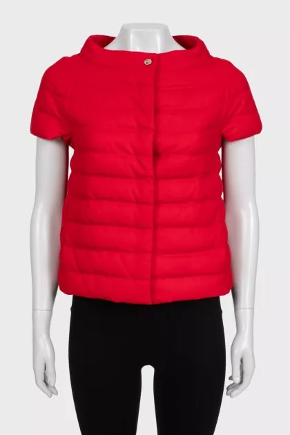 Red cashmere vest