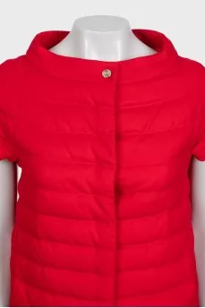Red cashmere vest