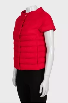 Red cashmere vest