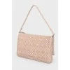 Quilted bag with stones