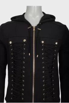 Men's tracksuit decorated with lacing