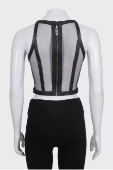 Black transparent top