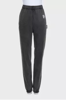Sports pants with logo