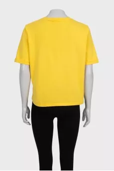 Straight T-shirt with a 3D logo