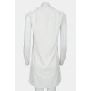 White chest slit tunic