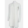 White chest slit tunic