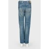 Large pearls jeans