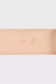 White canvas belt