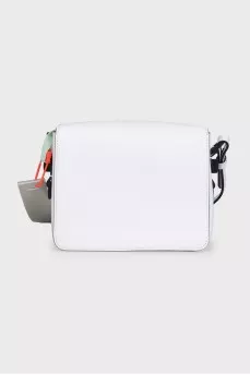 Біла шкіряна сумка Sculpture Binder Clip з биркою