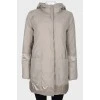 Quilted mother-of-pearl jacket
