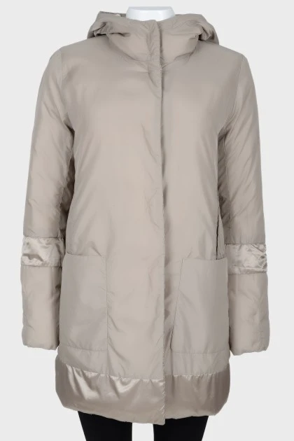 Quilted mother-of-pearl jacket