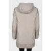 Quilted mother-of-pearl jacket