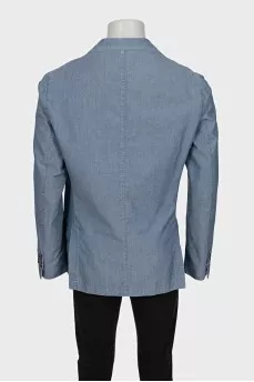 Men's light blue jacket with patch pockets