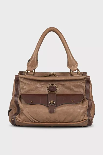 Brown leather Maggie bag