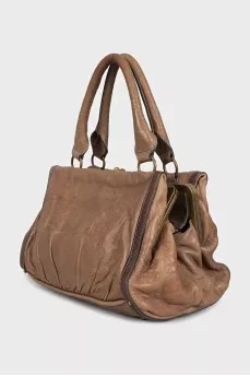 Brown leather Maggie bag