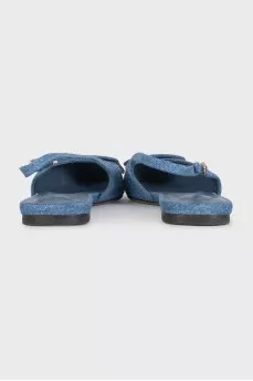 Джинсові слінгбеки Les slingbacks Duelo