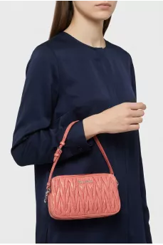Textured leather mini bag