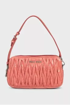 Textured leather mini bag