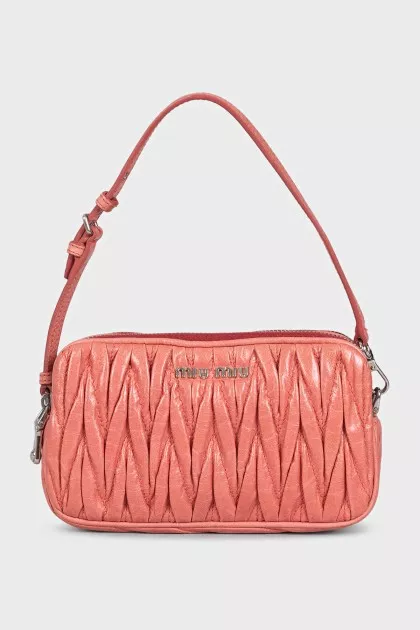Textured leather mini bag