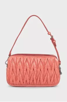 Textured leather mini bag