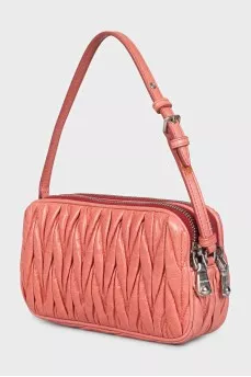 Textured leather mini bag