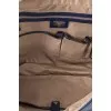 Men's blue leather briefcase