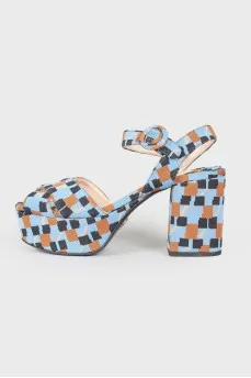 Feet printing sandals