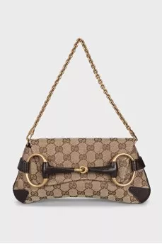 Horsebit textile bag