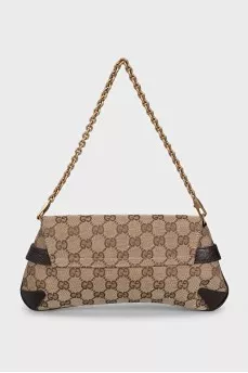 Horsebit textile bag