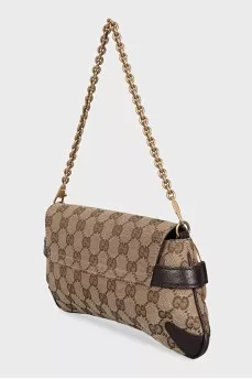 Horsebit textile bag