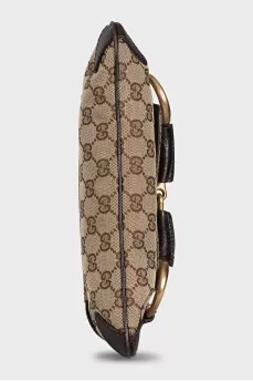 Horsebit textile bag