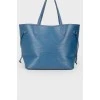 Blue Epi Leather Neverfull MM bag
