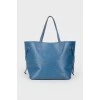 Blue Epi Leather Neverfull MM bag