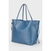 Blue Epi Leather Neverfull MM bag