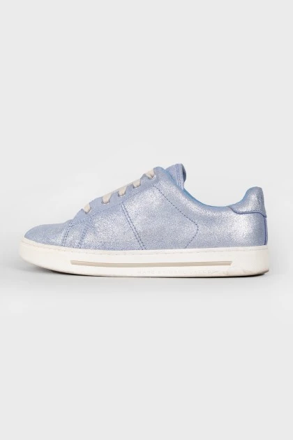 Silver plated sneakers