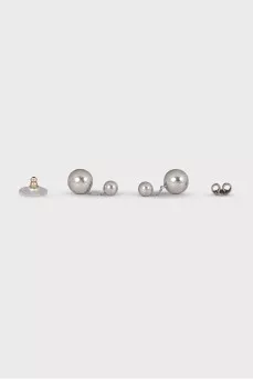 Фигурные серьги на цепочке