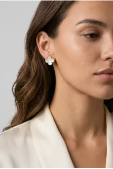 Сережки Vintage Alhambra з жовтого золота