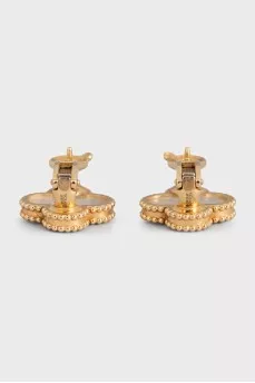 Сережки Vintage Alhambra з жовтого золота