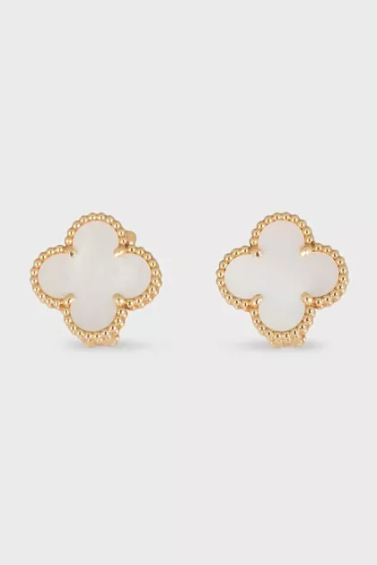 Сережки Vintage Alhambra з жовтого золота