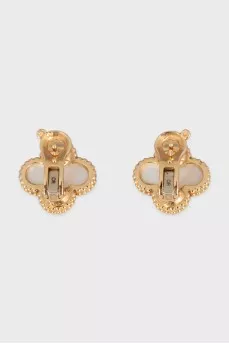 Сережки Vintage Alhambra з жовтого золота
