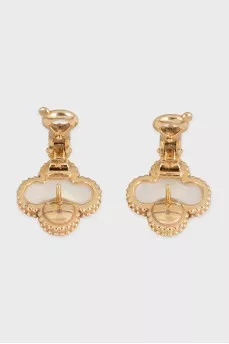 Сережки Vintage Alhambra з жовтого золота