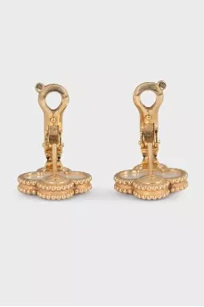 Сережки Vintage Alhambra з жовтого золота