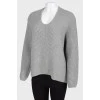 Sweater oversize gray