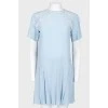 Silk lace inserts dress