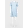 Silk lace inserts dress