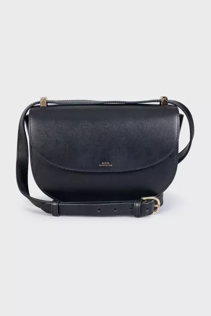 Black leather Genève bag