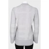 Grey V-neck pullover