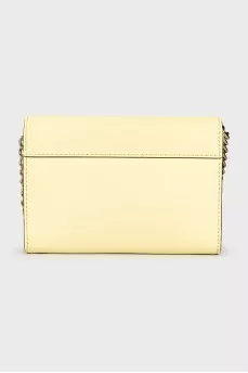 Yellow leather crossbody