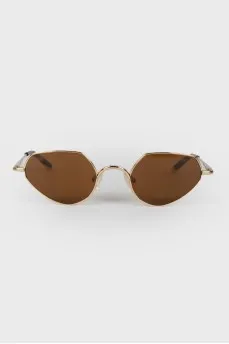 Sunglasses are brown