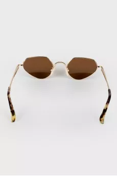 Sunglasses are brown
